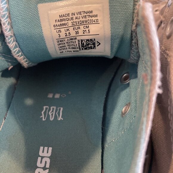 Converse Chuck Taylor All Star Sneakers Youth 3Y Gray Skateboard Casual 647682F - Picture 8 of 10